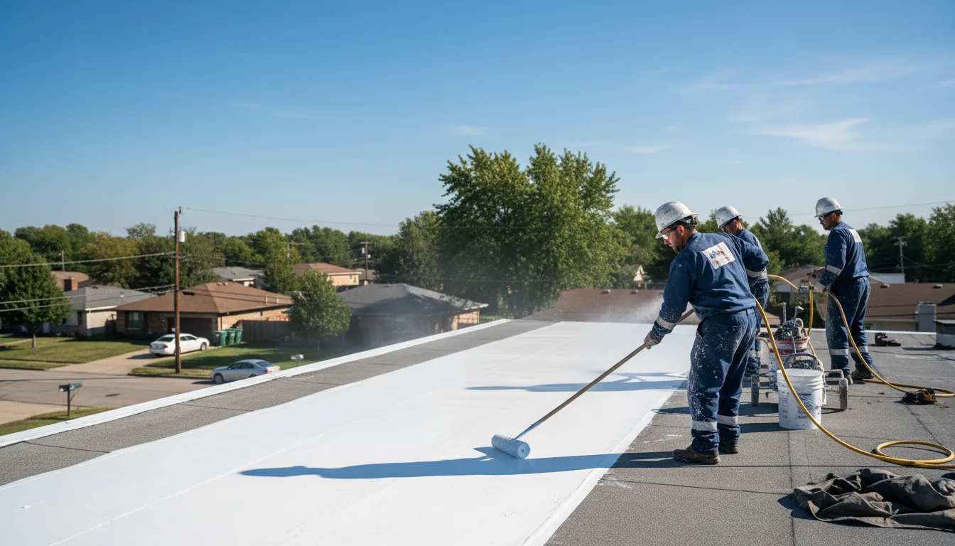 Commercial roof coating in Rowley, MA near me
